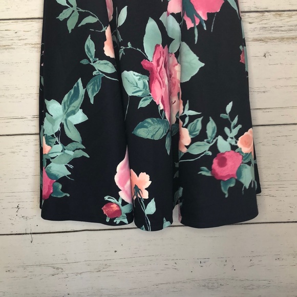 floral fit and flare dress - Picture 3 of 7